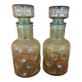 Paire de carafes années 70