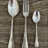 3 couverts Cailar Bayard métal argenté poinçons anciens
