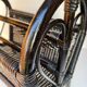 Vintage rattan magazine rack