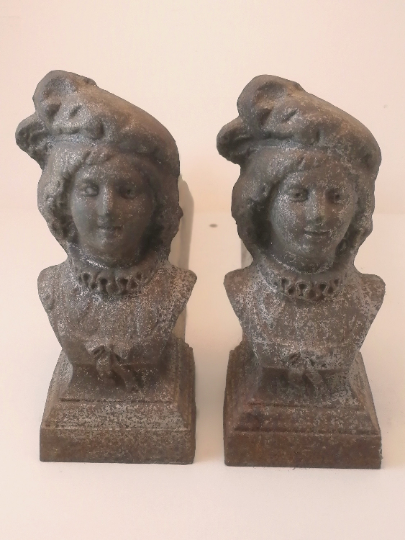 Pair of ancient cast iron channels
