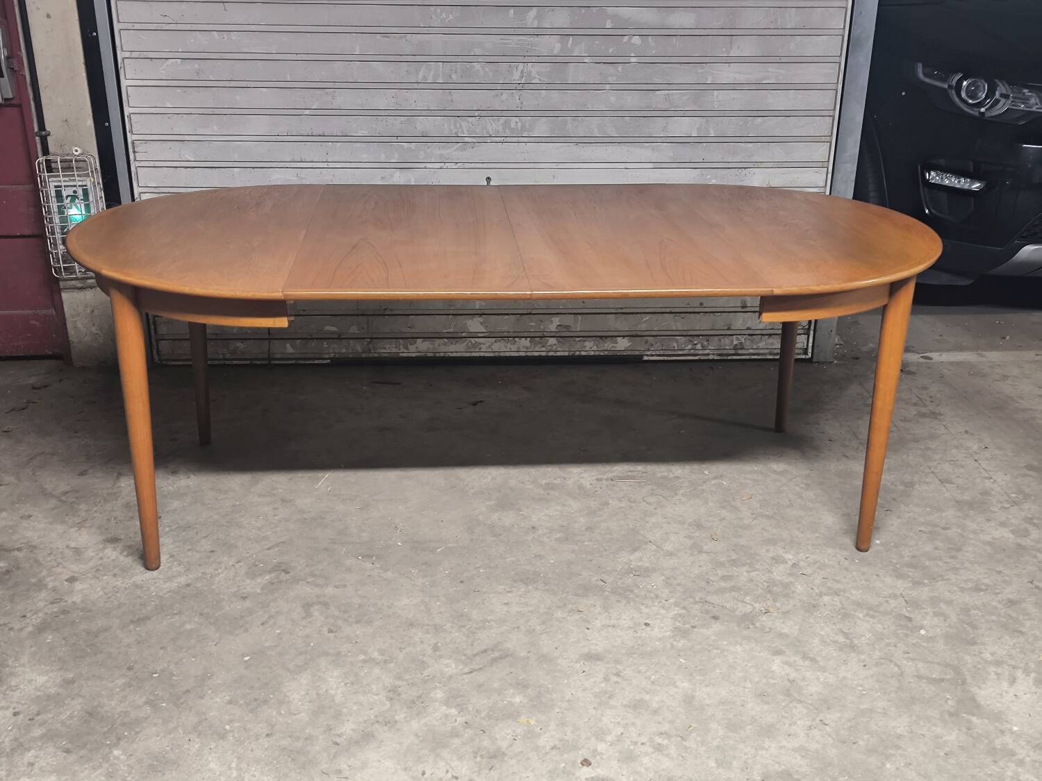 Vintage teak Scandinavian table from the 1960s by Johannes Andersen.