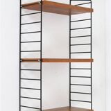Original String shelf / Kajsa & Nisse Strinning / teak / modern mid-century design / black / 75x40x20cm