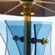 Lampe italienne, piètement en verre, années 60