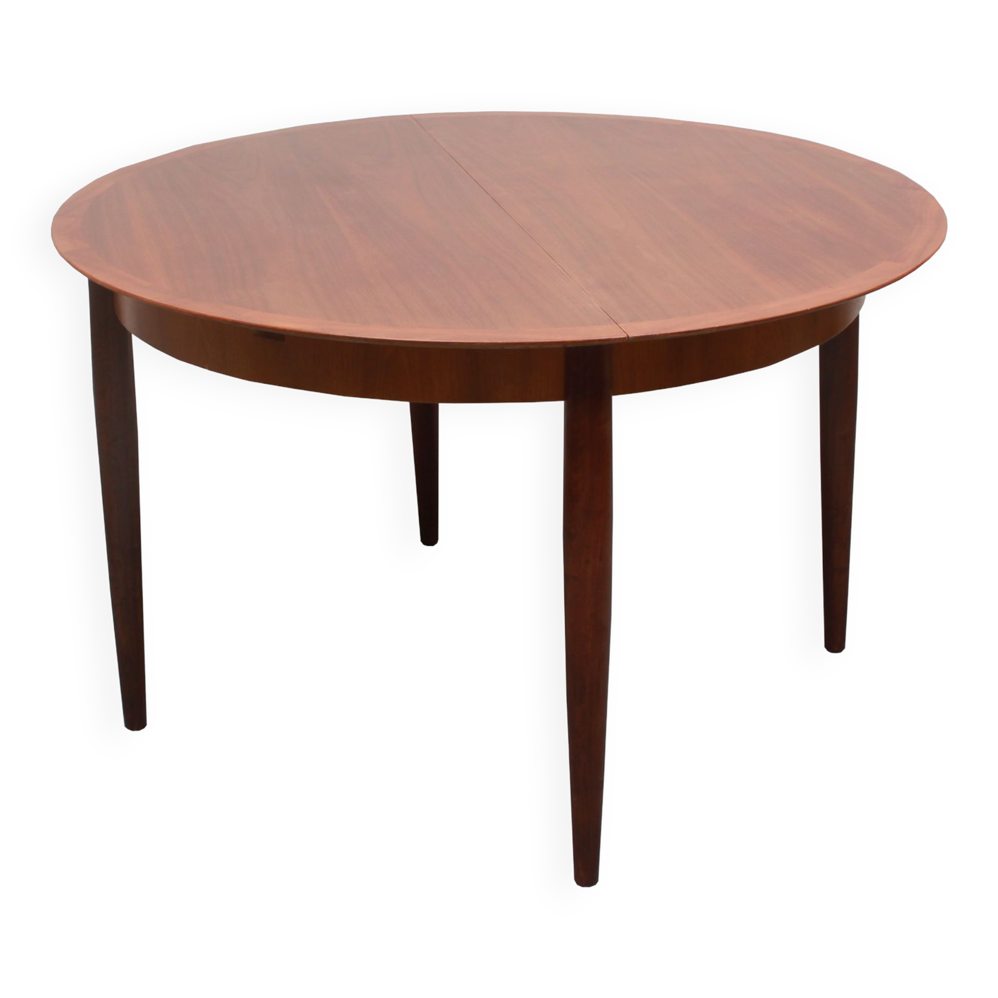 1960s extendible diningtable walnut by Lübke