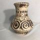 Old Vase Jaspa ceramic Beige & Brown Decoration 70s Vintage