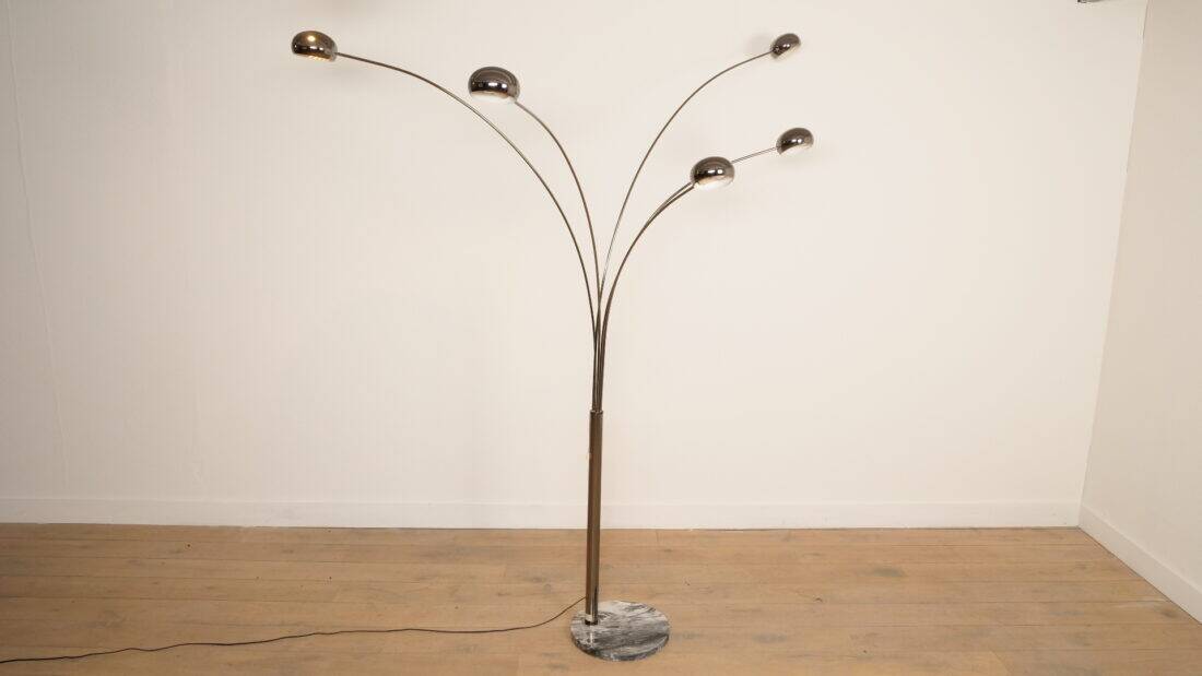 Vintage design floor lamp | Cottex Sweden | 5-armed