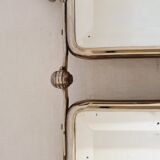 Mirror barber triptych beveled