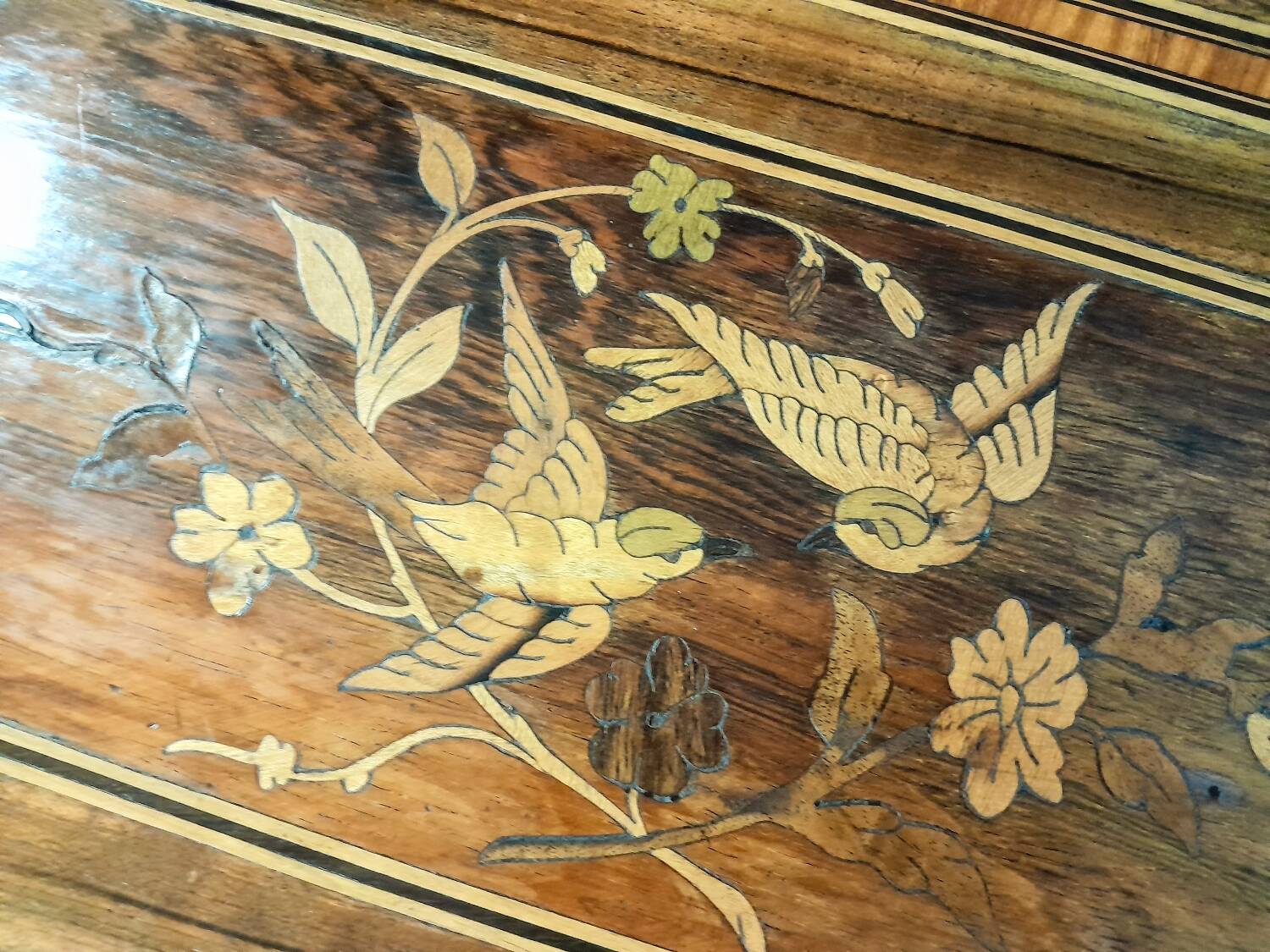 19th century marquetry dressing table