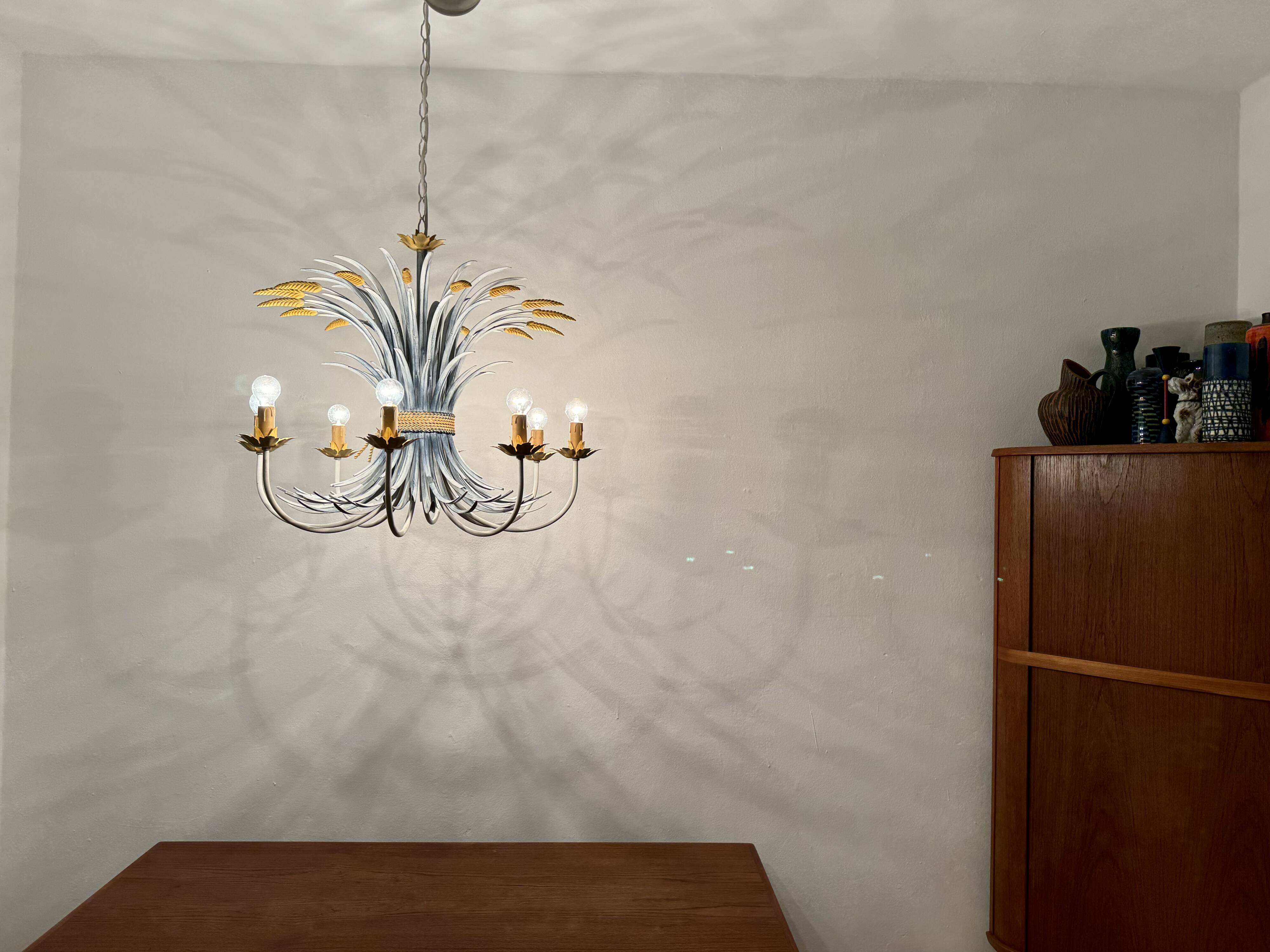 Large Italian Hollywood Regency Chandelier by Hans Kögl