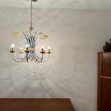 Grand lustre italien Hollywood Regency par Hans Kögl