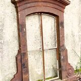 19th century Directoire style cast iron window - Sitting dog