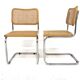 Set of 2 "B32" chairs, Marcel Breuer, Italy, 1990