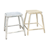 Pair of industrial workshop stools