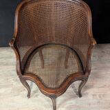 Caned Office Chair, Called "Cabinet Chair", Louis XV Style