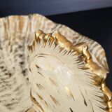 IMPORTANT ITALIAN CERAMIC FRUIT BOWL 1960 FISH UNDER SHELL