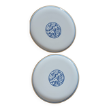 Set of 8 stoneware dessert plates