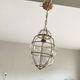 Murano glass cage chandelier pendant light, Venetian lantern style