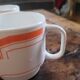 4 stackable Rivanel opaline cups Pop 70's