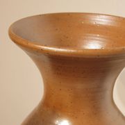 Important vase en grès irisé