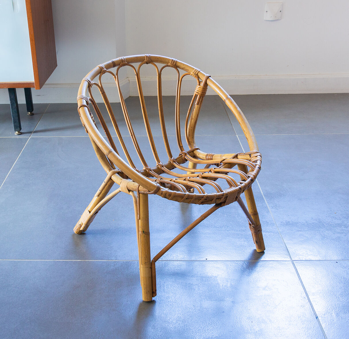 Children's rattan chair