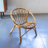 Children's rattan chair
