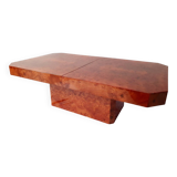 Elm burl coffee table, 70s