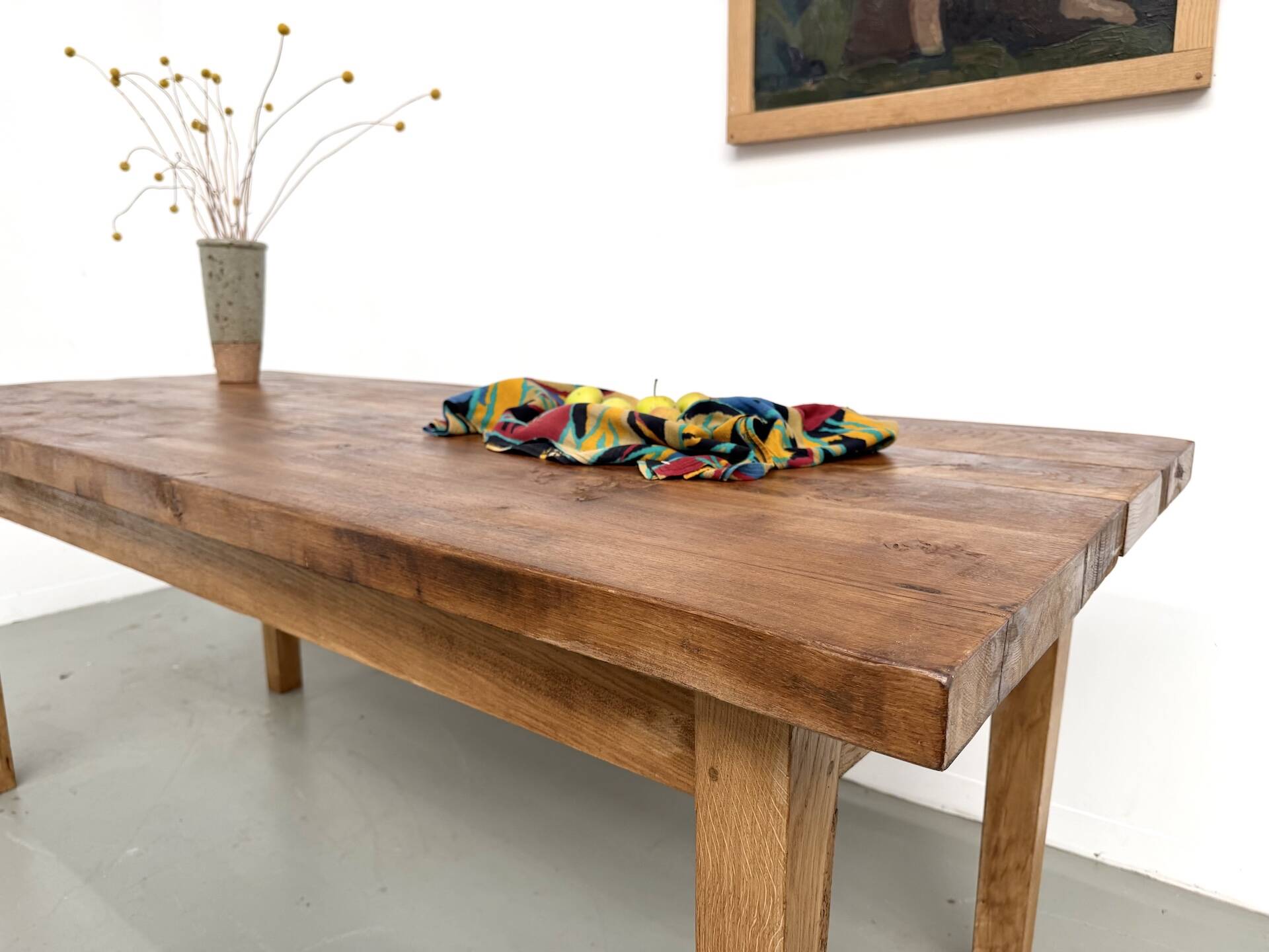 Table en chêne massif – années 50
