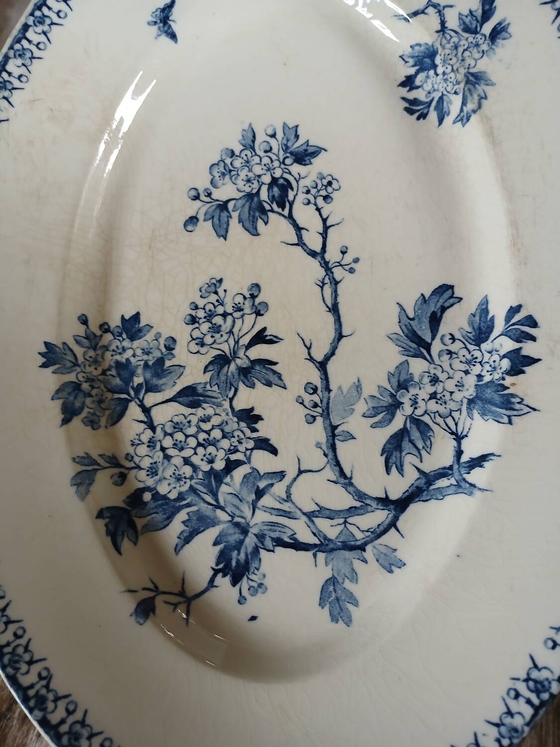 Old ironstone plate