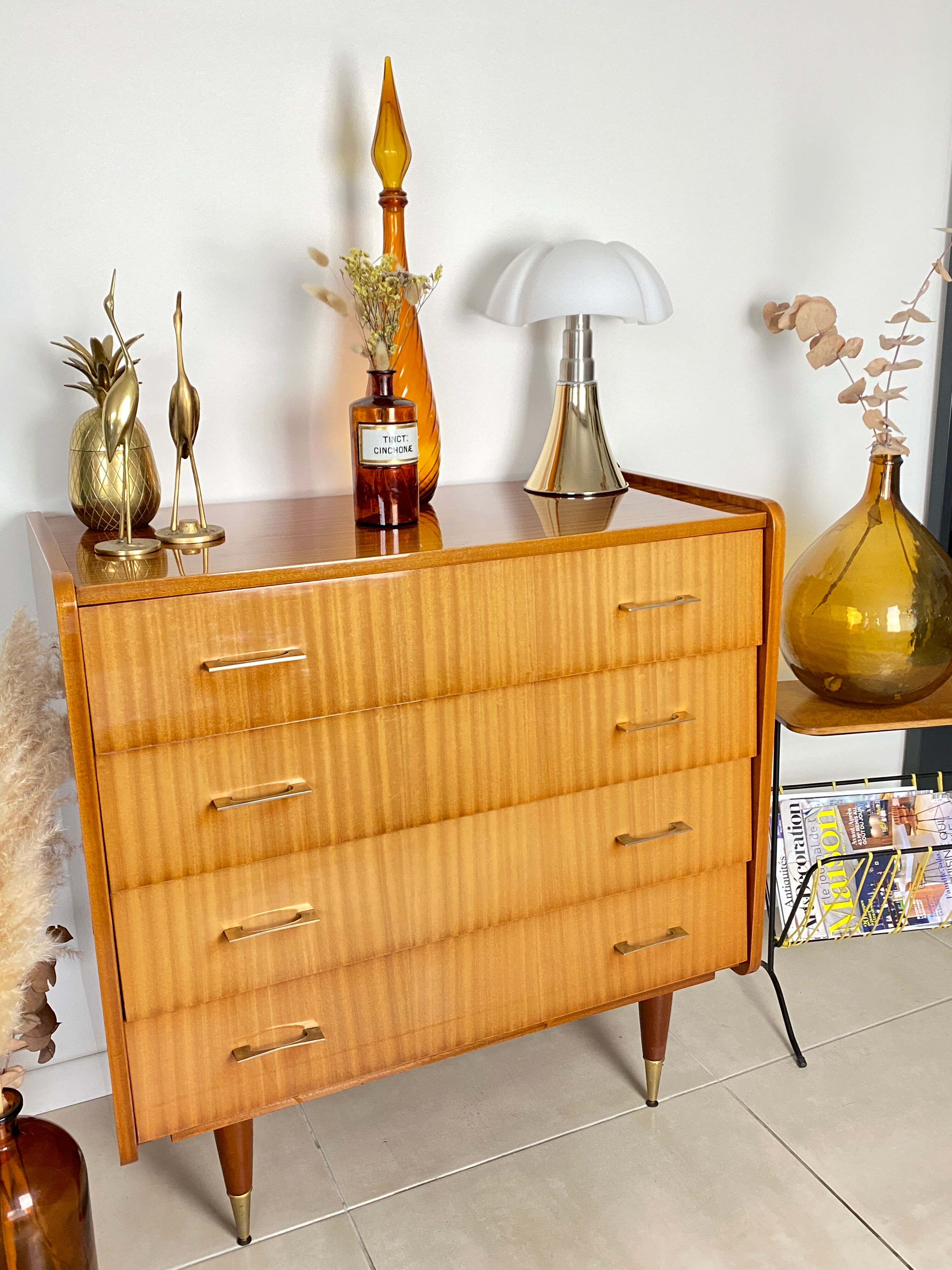 Vintage chest of drawers 4 drawers Capelle