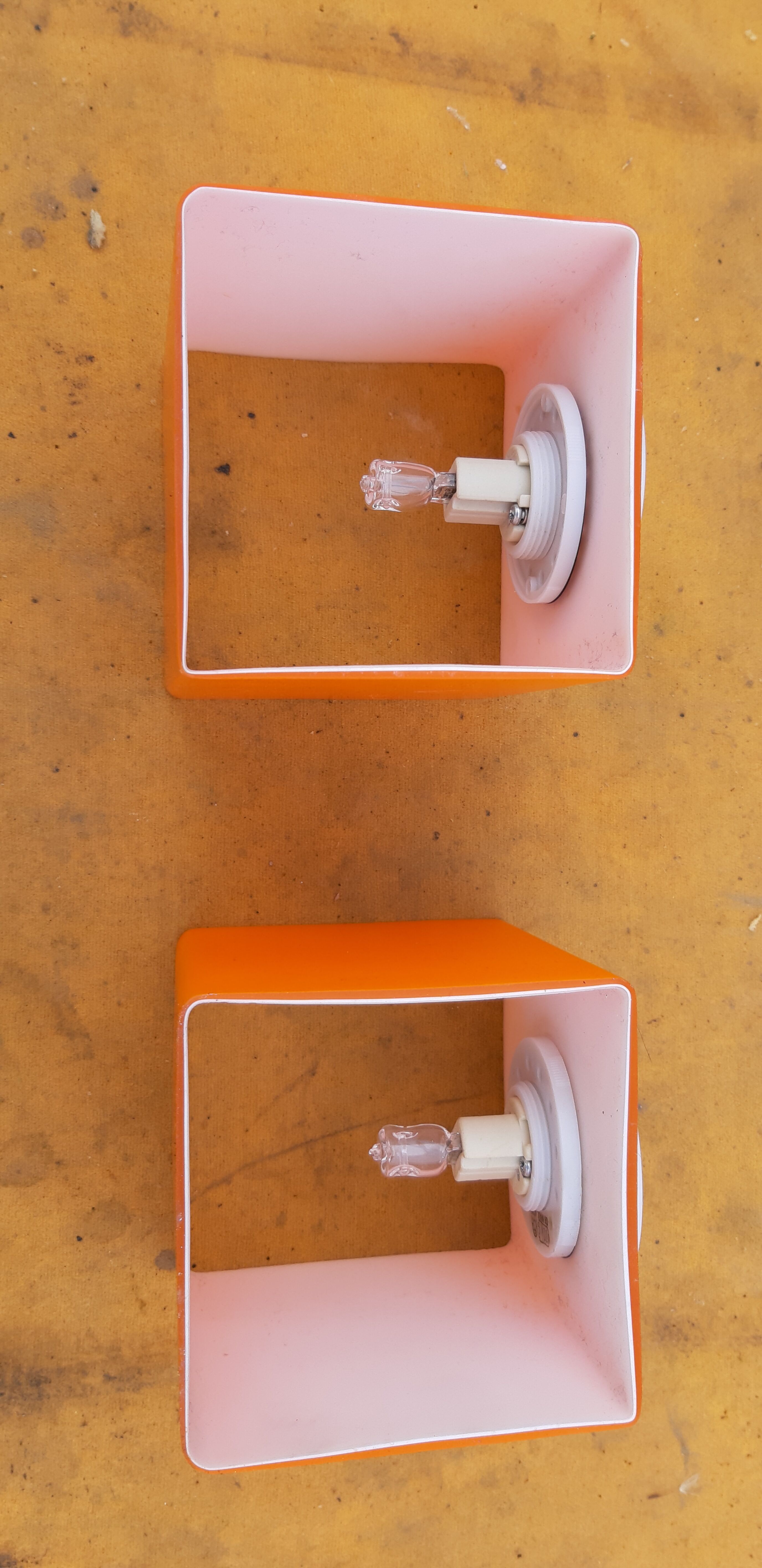 Pair of vintage wall lamps from the 70s