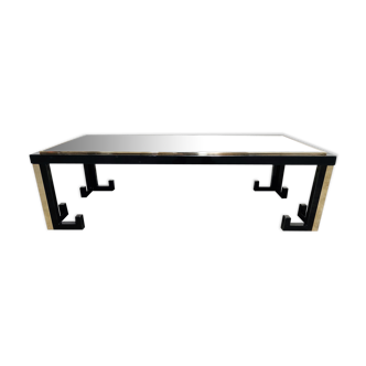 Vintage italian greek key coffee table, 1970s