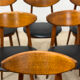 4 Fontania chairs attributed to Baumann – 1960s
