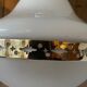 1920s opaline glass and brass pendant light