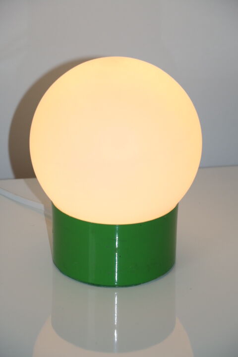 Lampe acier vert opaline