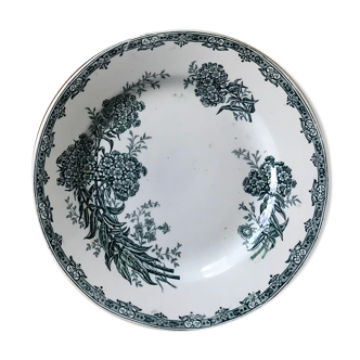 Assiette plate Saint Amand modèle Daisy Terre de fer