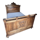 Antique carved bed – solid wood Louis Philippe style