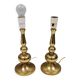 A set of beautiful table lamps in brass from Danish Frandsen Lighting 1980s