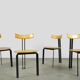 Dutch post modern dining chairs, harvink, 1980s