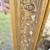 Old large-format mirror 88x133cm