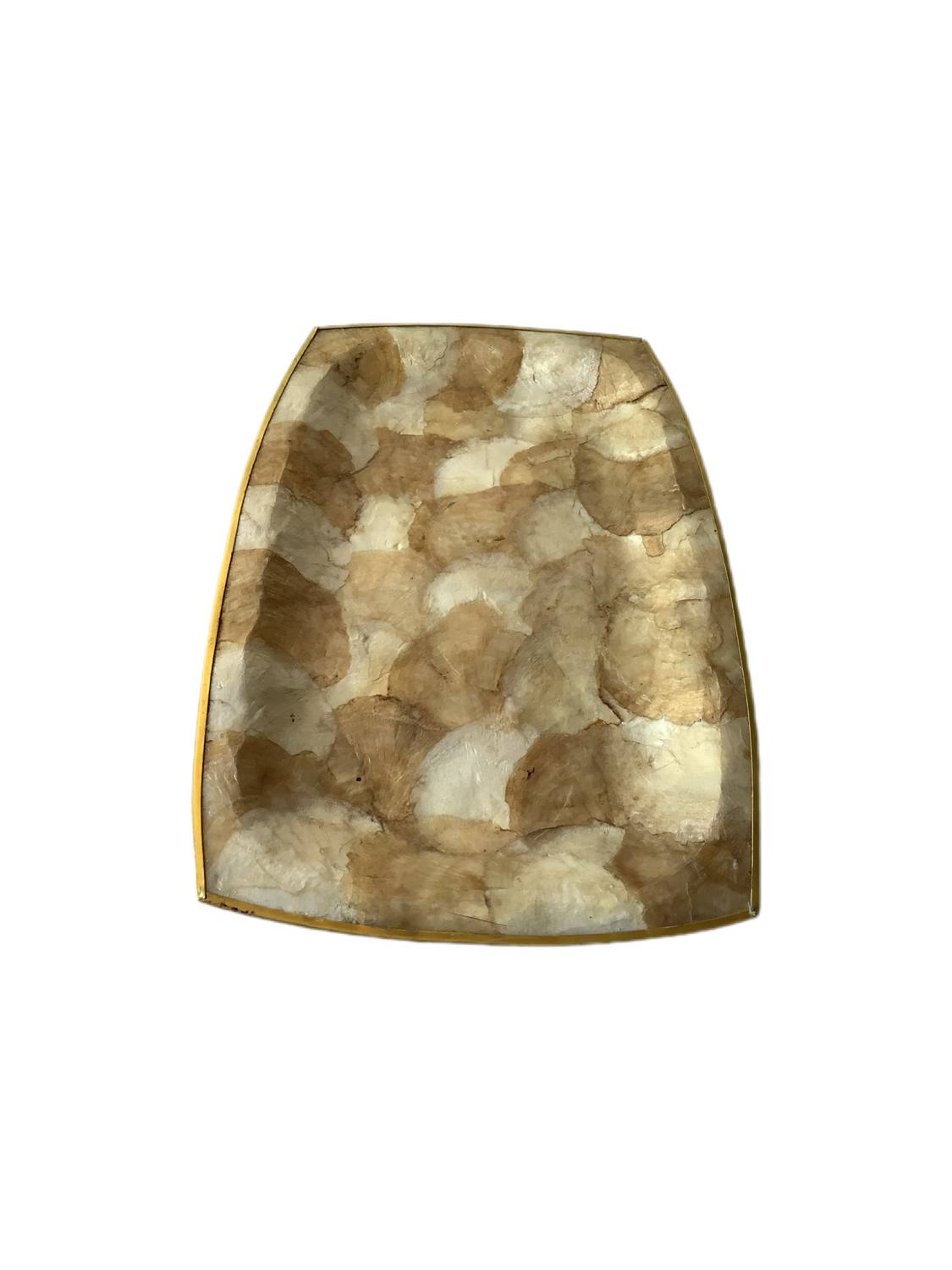 Top in mother-of-pearl and vintage brass