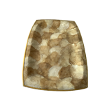 Top in mother-of-pearl and vintage brass