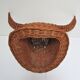 Bull head minotaur wicker vintage 60s-70s
