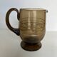 Art deco pitcher in smoked glass