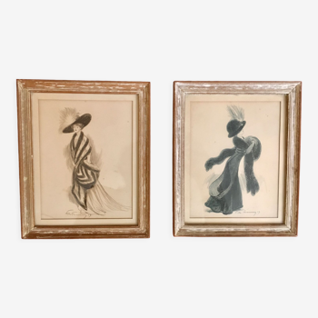 Set of 2 paintings