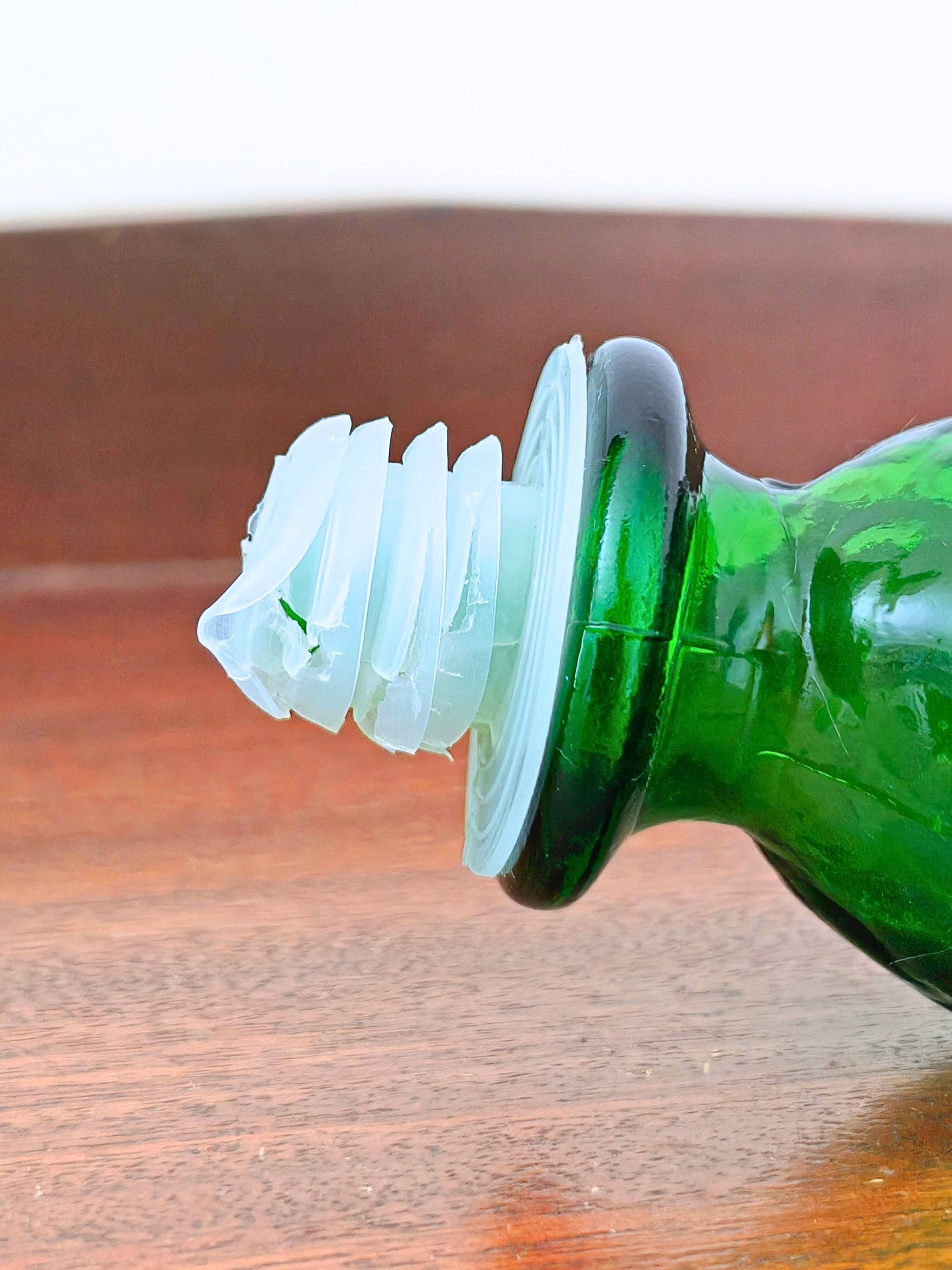 Italian carafe Empoli green with flame stopper