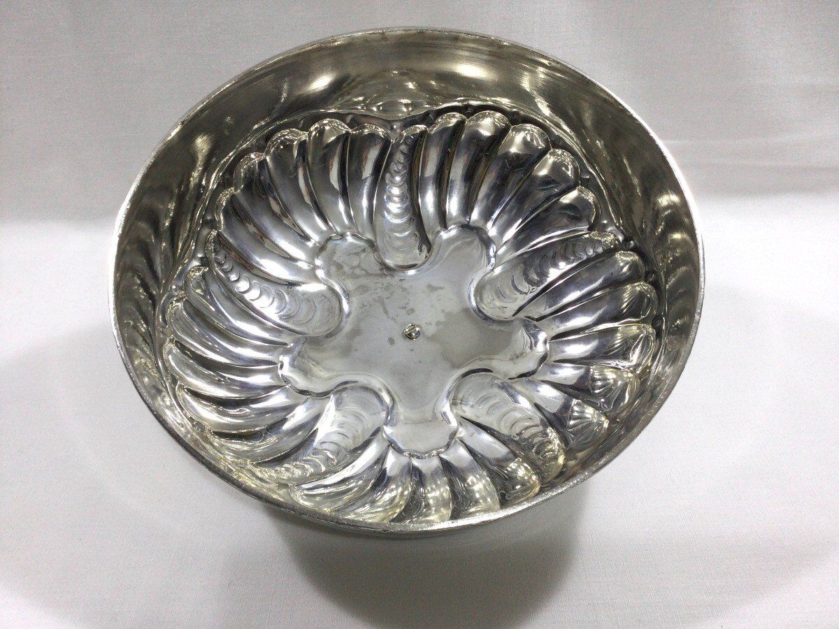 Silver metal service bell
