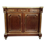 Parisian buffet in Louis XVI style – Mahogany and gilded brass – Marble top –