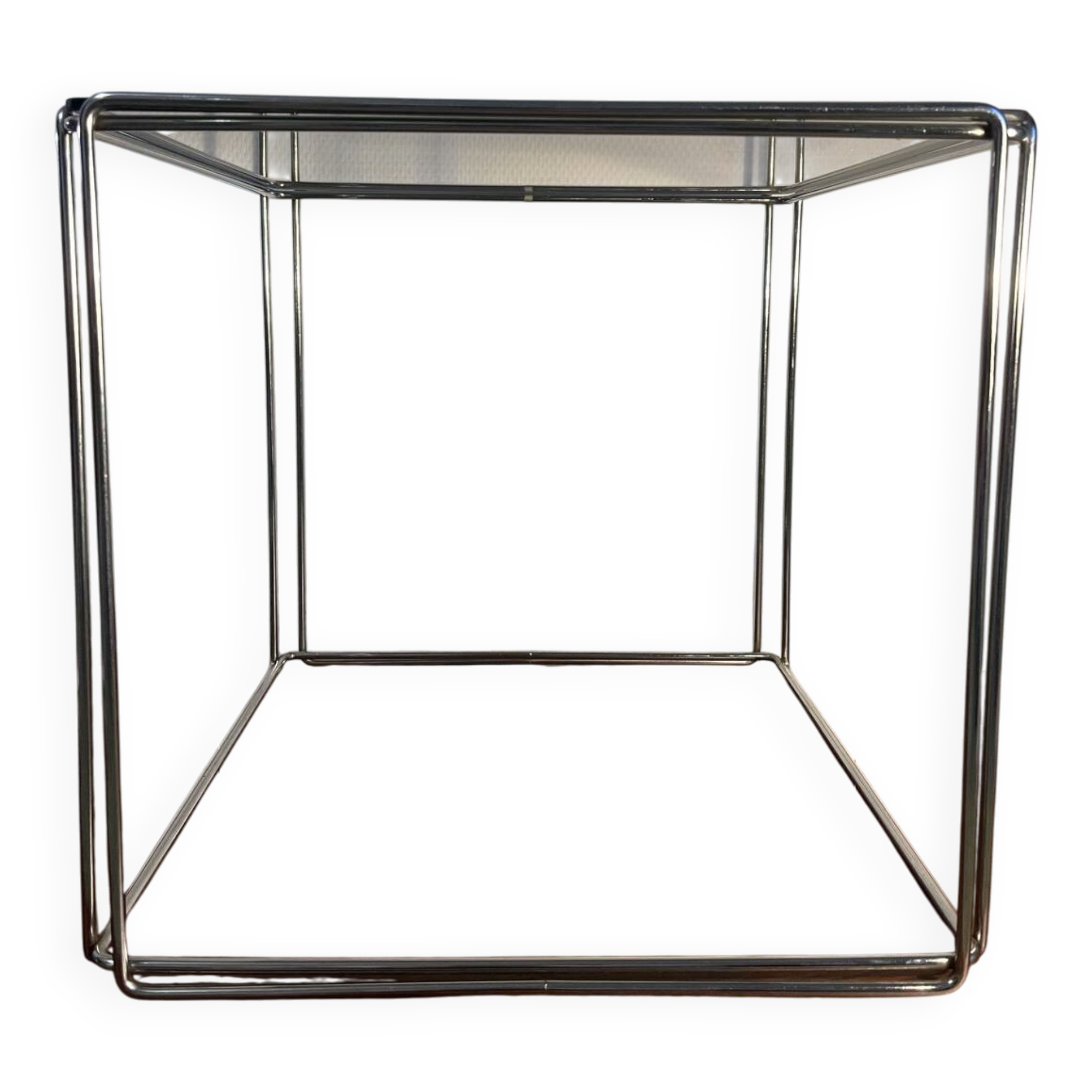 Isosceles sofa side table by Max Sauze