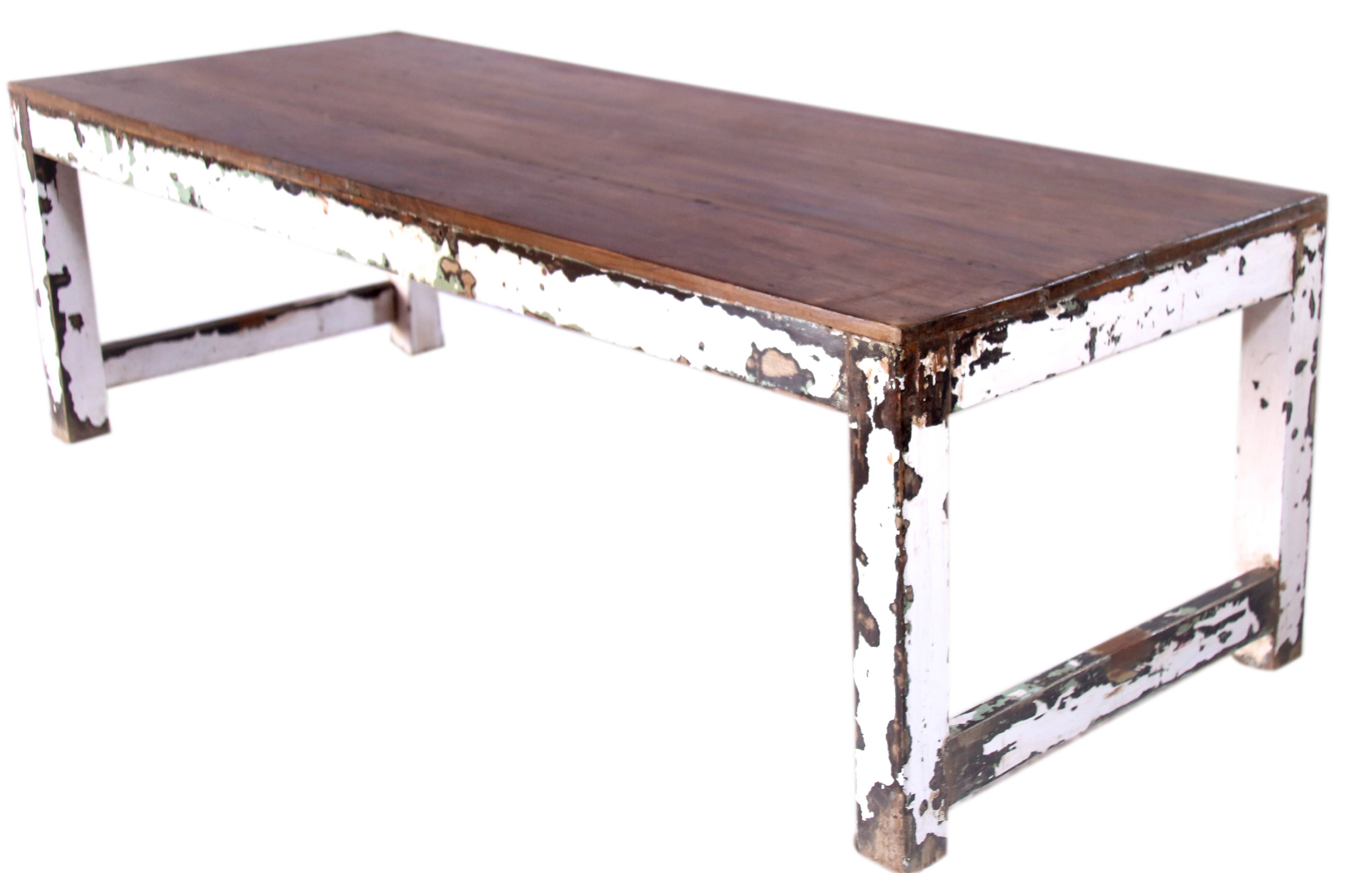 Burmese teak coffee table