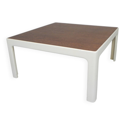 Table basse avec plateau en bois de wengé, années 1960